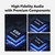 WiiM Vibelink Amp Space Gray Power Amplifier | 100W/Ch at 8Ω | ESS DAC | RCA, Optical & Coaxial Inputs