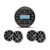 Wet Sounds WS-MC-RND Stereo with 4 RECON 6 Marine Speakers