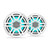 JL Audio M200 6.5" Marine Coaxial Speakers with White Sport Grilles with RGB LED Lighting - 010-04753-02