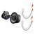 JL Audio C2-350x 3.5in 2-Way Car Speakers, 1 Pair + Metra 72-6515 Harnesses