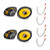 JL Audio C1-690x 6x9 2-Way Car Speakers, 2 Pairs + Metra 72-6515 Harnesses