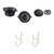 Kenwood KFC-X3C 3.5in & KFC-6966S 6x9 Speakers, 4-Pack + Metra 72-6515