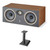 Focal Theva Center Speaker + Center Stand - Dark Wood