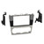 Metra 95-8907HG Double-DIN Dash Kit — Subaru 2015-2021 — Gloss Black and Silver