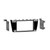 Metra 95-7016GHG Double-DIN Dash Kit — Mitsubishi Mirage 2014-2017 — High-Gloss Gray / Black