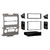Metra 99-7428G Single-DIN or Double-DIN Dash Kit — Nissan Frontier | Xterra 2009-2012 (with Tech option) — Gray