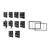 Metra 99-8104 Single-DIN or Double-DIN Dash Kit — Toyota Multi-Kit 1984-2004