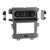 Metra 99-5855CH Single-DIN or Double-DIN Dash Kit — Ford Edge 2011-2014 — Charcoal with Matte Black Control Panel