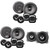 MB Quart Discus DS2-216 6.5 Inch Component Speakers with DK2-110 4 Inch Coax Speakers