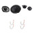 Kenwood KFC-X3C 3.5in & KFC-X694 6x9 Speakers, 4-Pack + Metra 72-6515