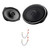 Kenwood KFC-X694 6x9 2-Way Speakers, 1 Pair + Metra 72-6515 Harnesses