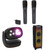JBL PartyBox 1000 with JBLPBWIRELESSMICAM Two digital wireless microphones and PartyLight Beam Bluetooth projection party light