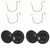 JBL Stage3637FAM ( 2 Pair ) 6.5" 3-Way Coax w/Toyota 1987-Up Speaker Harness - Pair