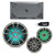 Infinity Marine - A Pair of 622MLT Titanium 6.5" LED Speakers, A 1022MLT 10" LED Subwoofer & a M704A 4-Channel Amplifier