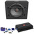 JBL STAGE1200S 1-12" Loaded Subwoofer Enclosure with JBL STAGE A3001 300 Watt Mono Amplifier and Wiring Kit