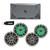 Infinity Marine - Two Pairs of 622MLT Titanium 6.5" LED Speakers, and a M704A 4-Channel Marine Amplifier
