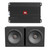 JBL STAGE1200D Dual 12" Car Audio Ported Enclosure with STAGEA3001AM 300 Watt Mono Amplifier