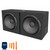 JBL STAGE1200D Dual 12" Car Audio Ported Enclosure with STAGEA3001AM 300 Watt Mono Amplifier