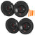 JBL STAGE3 2-Pairs of Stage3 637FAM 6.5" 3-Way Coaxial Speakers - No Grills