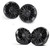 MB Quart Bundle- 1 Pair NP1-116 Premium Waterproof 6.5 Inch Marine Speakers with 1 Pair NP1-120 8" Premium Marine Speakers (Black Frame with Black, Silver and White Grills Included)