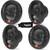 JBL MS65B - Two Pairs Of MS65B Marine 6.5 Inch Black Two-way Speakers