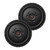 JBL - Two JBLCLUBWS1000BLK Club Series Shallow Mount 10" Subwoofers with SSi Selectable Impedance - 2 or 4 Ohm
