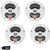 JBL MS65W - Two Pairs Of MS65W Marine 6.5 Inch White Two-way Speakers