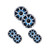 Wet Sounds Refurbished REVO 6-XSS 6.5in Marine LED Speakers 6 Pack