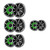 Wet Sounds RECON 6 RGB Silver 6.5in Marine Speakers 8 Pack Open Box