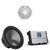 Wet Sounds HTM-1 - HTM Series Full-Range Class-D 1200 Watt at 1Ω Mono Amplifier, Wet Sounds REVO 10 FA S4 V3 - REVO Series 10" Free Air 4Ω V3 Subwoofer, Black and Wet Sounds REVO 10 XW-W GRILLE V3 - White Salt Water Grille for REVO 10 Subwoofers