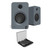 Kanto OBI3G2VMB Bluetooth Turntable With Phono Pre-Amp And Kanto Powered Bookshelf Speakers With Hdmi Arc, Usb-C, And Bluetooth 5.3 - Ren Matte Grey, Pair