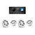 JL Audio A60 Marine Stereo & 4 M3 6.5" Speakers (2 Pairs) - Gloss White Sport Grilles, Non-LED
