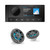 JL Audio A60 Marine Stereo & 2 M3 6.5" Speakers (1 Pair) - Gunmetal Sport Grilles, RGB LED
