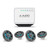 JL Audio A60-H Hideaway Marine Stereo & 4 M3 6.5" Speakers (2 Pairs) - Gunmetal Sport Grilles, RGB LED