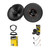 2016-2023 Toyota Tacoma Double Cab rear doors JBL Club CLUB-64 Single pair with Metra Install Parts + Stinger Fast Rings + RoadKill Kit