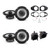 Alpine S2 Speaker Bundle Wrangler 2018-2026; Gladiator 2020-2026 Jeep Wrangler JL / Gladiator JT Front + rear pairs (2) S2-S65 w/ JP-1014 + JP-1015