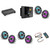 JL Audio MM50 & XDM600/6 w/ (3) M6-880X-S-Gmti-i, RGB LED, Gunmetal & Titanium Sport Grille Speakers & LED Controller