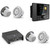 JL Audio MM50 & XDM200/2 w/ (2) M6-880X-C-3Gw 8.8, Gloss White, White Tweeter, Classic Grille Speakers