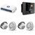 JL Audio MM50 & MV400/4i w/ (2) M6-770X-C-3Gw 7.7, Gloss White, White Tweeter, Classic Grille Speakers