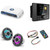 JL Audio MM50 & MV400/4i w/ M6-880X-S-Gmti-i, RGB LED, Gunmetal & Titanium Sport Grille Speakers & LED Controller