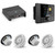 JL Audio MM50 & XDM200/2 w/ (2) M6-650X-C-3Gw 6.5, Gloss White, White Tweeter, Classic Grille Speakers