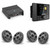 JL Audio MM50 & XDM200/2 w/ (2) M6-650X-S-Gmti, Gunmetal & Titanium Sport Grille Speakers