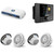 JL Audio MM50 & MV800/8i w/ (2) M6-770X-C-3Gw 7.7, Gloss White, White Tweeter, Classic Grille Speakers