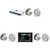 JL Audio MM105 & MV600/6i w/ (3) M6-880X-C-3Gw 8.8, Gloss White, White Tweeter, Classic Grille Speakers