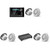 JL Audio MM105 & XDM600/6 w/ (3) M6-770X-C-3Gw 7.7, Gloss White, White Tweeter, Classic Grille Speakers