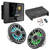 JL Audio MM50 & XDM400/4 w/ M6-650X-S-Gmti-i, RGB LED, Gunmetal & Titanium Sport Grille Speakers & LED Controller