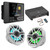 JL Audio MM50 & XDM400/4 w/ M6-650X-S-GwGw-i, RGB LED Gloss White, Sport Grille Speakers & LED Controller
