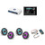 JL Audio MM105 & MV400/4i w/ (2) M6-880X-S-Gmti-i, RGB LED, Gunmetal & Titanium Sport Grille Speakers & LED Controller