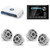 JL Audio MM105 & MV400/4i w/ (2) M6-880X-S-GwGw, Gloss White, Sport Grille Speakers