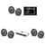 JL Audio MM105 & MV600/6i w/ (3) M6-770X-S-Gmti, Gunmetal & Titanium Sport Grille Speakers